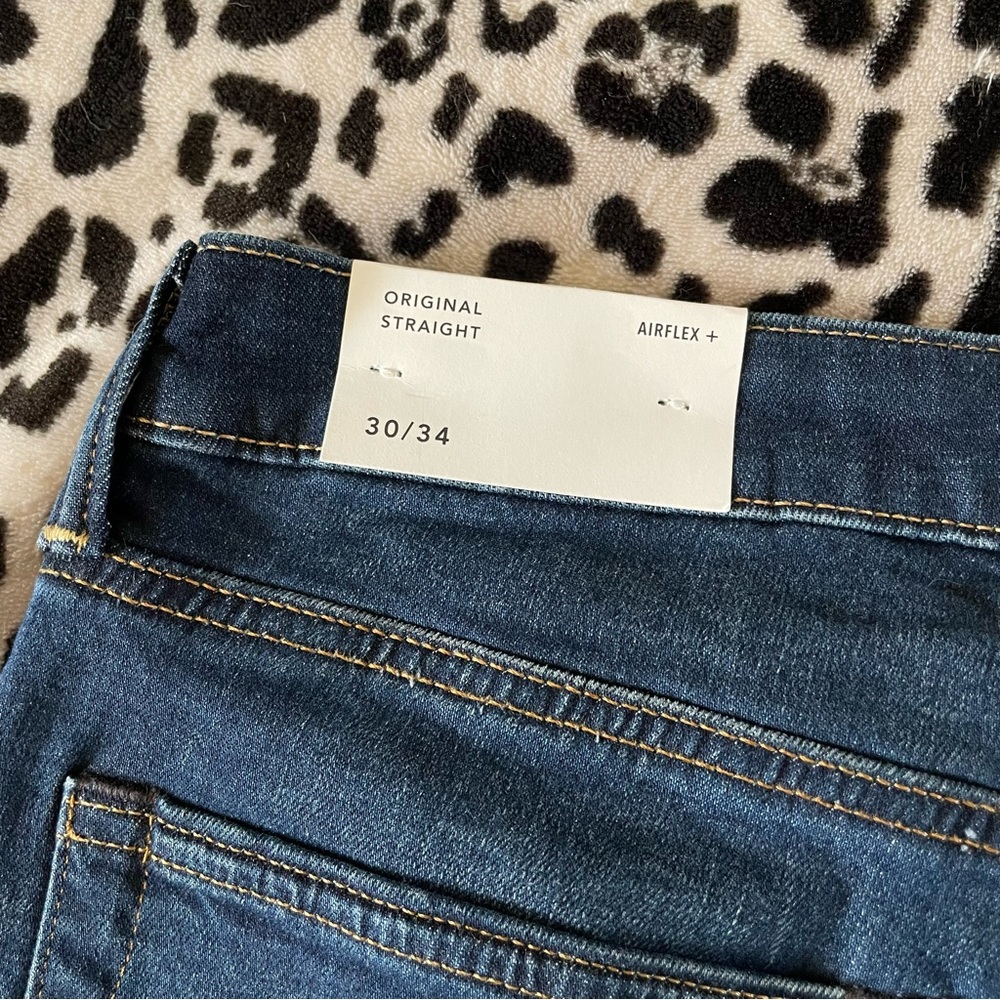 Men’s American Eagle Original Straight Jeans 30/34 NWT - Picture 2 of 5